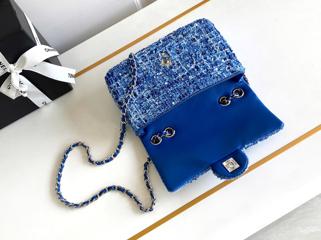 Ch*el mini cf  rose gold hardware 20x15x7cm