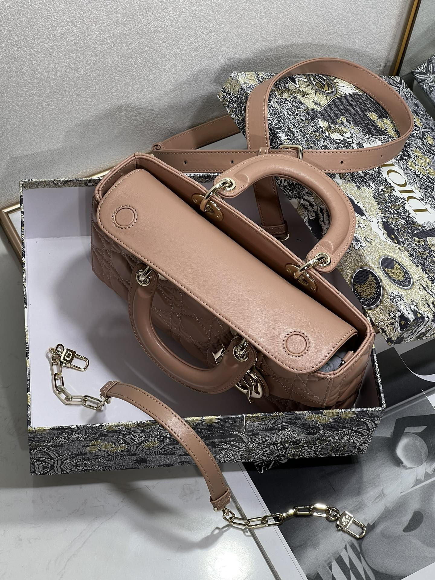 D*or lady d-joy bag medium dark pink 26 x 13.5 x 5 cm